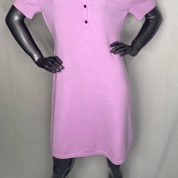DIANE VON FURSTENBERG LILAC CASHMERE SWEATER DRESS - Picture 7 of 8